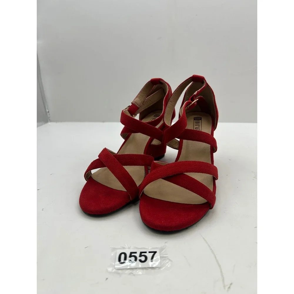 IDIFU Strappy‎ Wedge Sandals Womens 7 Red